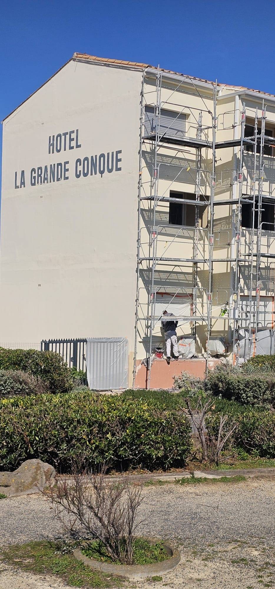 Intervention chantier Hôtel La Grande Conque au Cap d’Agde !