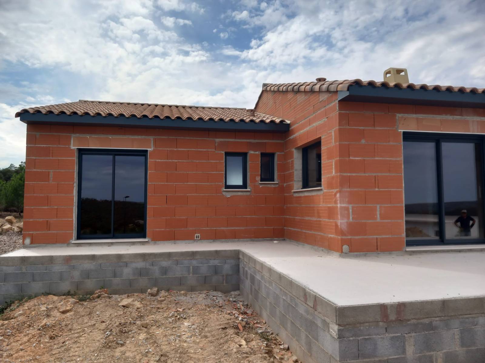 Pose de Débord de toit à Portel les Corbières près de Carcassonne