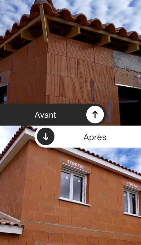 Habillage de débord de toit en PVC blanc MEP à côté de Narbonne 