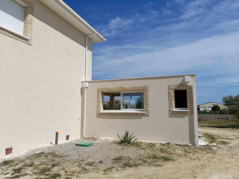 Gouttière G325 Carré blanc sur Langlade prés de Nîmes